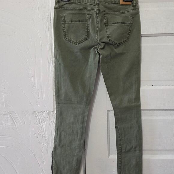 Bethany Mota Woman's Dark Green Ankle Jeggings size 0 Reg - Picture 4 of 8